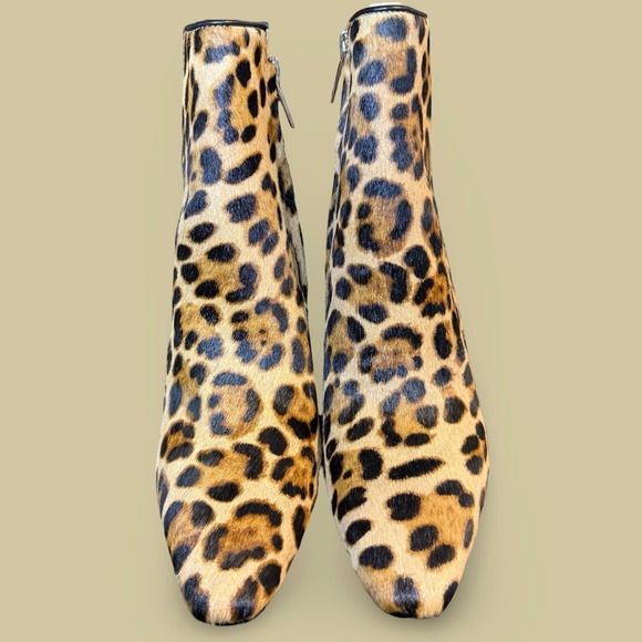 Marc Fisher LTD miYanaraly Sz 5M Leopard Print Ankle Boots Women's New w/ Box - Picture 5 of 9